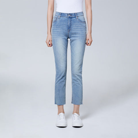 SPAO Women Slim Denim SPTJE25G11 Light Indigo