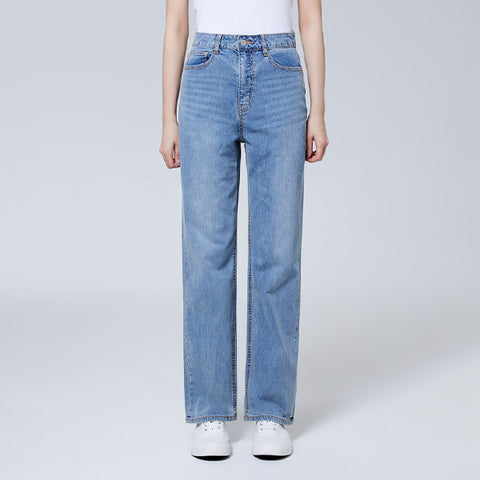 SPAO Women Straight Denim SPTJE25G31 Light Indigo