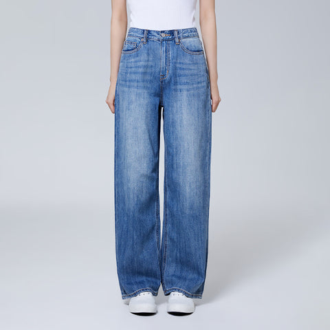 SPAO Women Wide Denim SPTJE25G51 Indigo