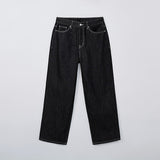 SPAO Men Wide Jeans SPTJF23C51 Black