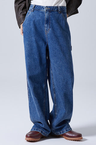 Men Carpenter Wide Jeans - Indigo