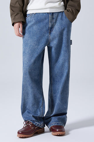 Men Carpenter Wide Jeans