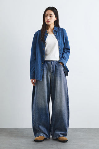 Women Balloon Wide Jeans