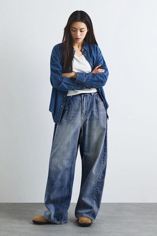Women Balloon Wide Jeans