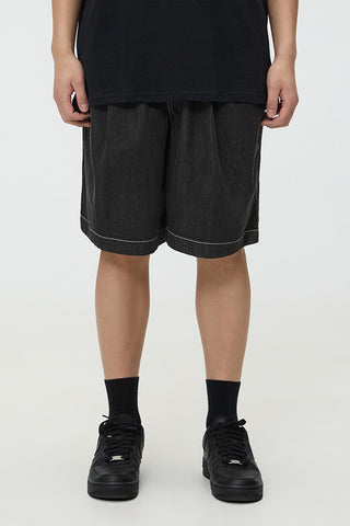 Men Banded Shorts - D/Grey