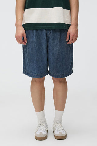 Men Banded Shorts - Indigo