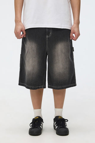 Men Carpenter Shorts - D/Grey