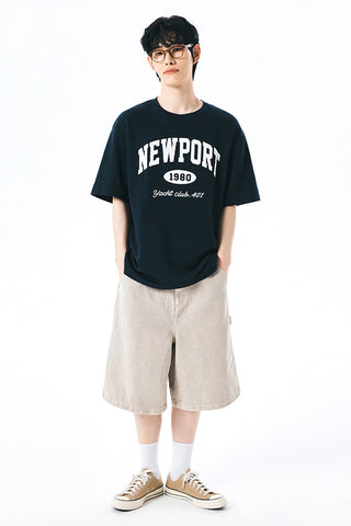 Men Carpenter Shorts - L/Beige