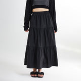 SPAO Women Tiered Long Skirt SPWHE37G91 Black