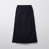 SPAO Women Cargo Long Skirt SPWHF23G01 Black