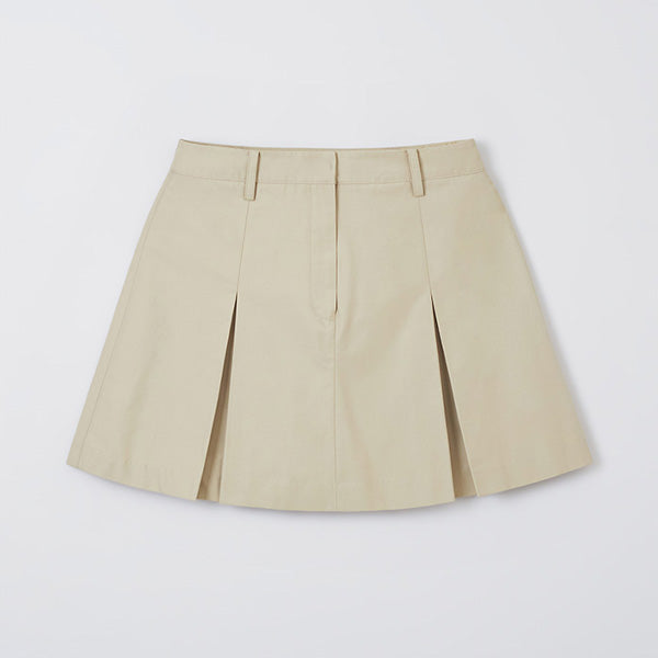 SPAO Women Pleated Mini Skirt SPWHF23G11 Beige