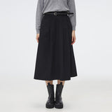 SPAO Women Flare Long Skirt SPWHF25W11 Black
