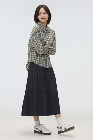 Women Flare Long Skirt