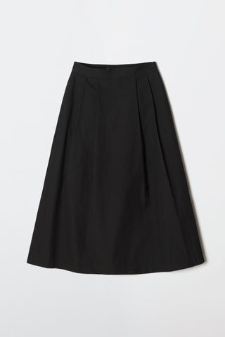 Women Flare Long Skirt SP26 - Black