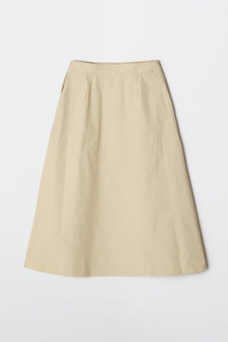 Women Flare Long Skirt SP26 - Beige