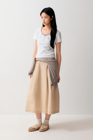 Women Flare Long Skirt SP26