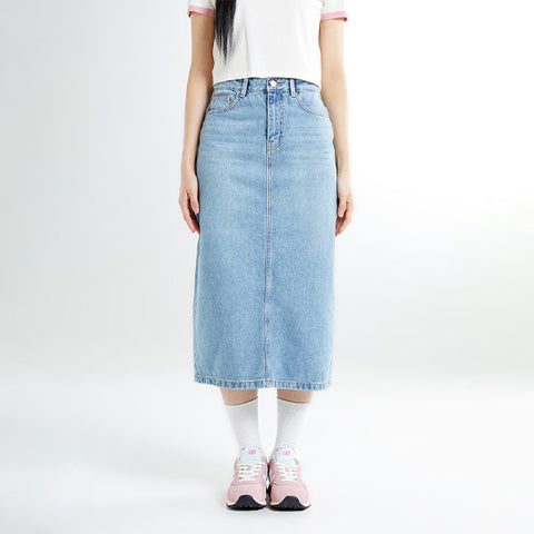 SPAO Women Denim Skirt SPWJE49G01 Light Indigo