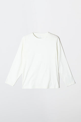 Men Long Sleeve Warm Tech Tee - White