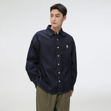 SPAO Men Long Sleeve Woodie Denim Shirt SPYJF23C02 L/Indigo