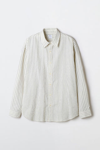Men Long Sleeve Relaxed Fit Stripe Shirt