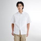 SPAO Men Short Sleeve Overfit Shirt SPYWE25C41 White