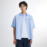 SPAO Men Short Sleeve Overfit Shirt SPYWE25C51 Light Blue