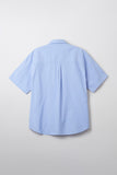 Men Short Sleeve Overfit Oxford Shirt