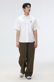 Men Short Sleeve Woodie Oxford Shirt