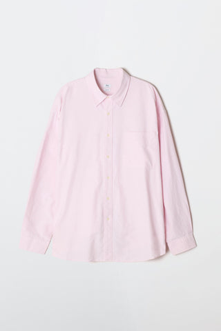 Men Long Sleeve Overfit Oxford Shirt SP26 - Pink