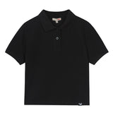 SPAO Women Short Sleeve Crop Collar Tee SPHAA24G28