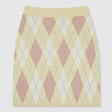 SPAO Women Argyle Short Skirt SPWKC12G02